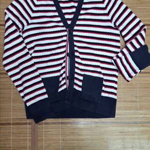 톰브라운 정품 여성 스트라이프 가디건 55 M