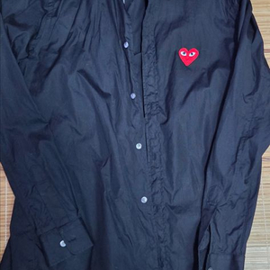 꼼데가르송 블랙 정품 셔츠 100L