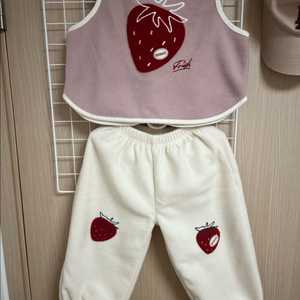 보나츠 딸기 바지S 조끼M 일괄