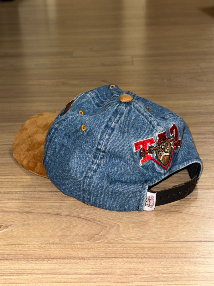 마하그리드 x 루니툰즈 타즈 투톤 데님 볼캡--1