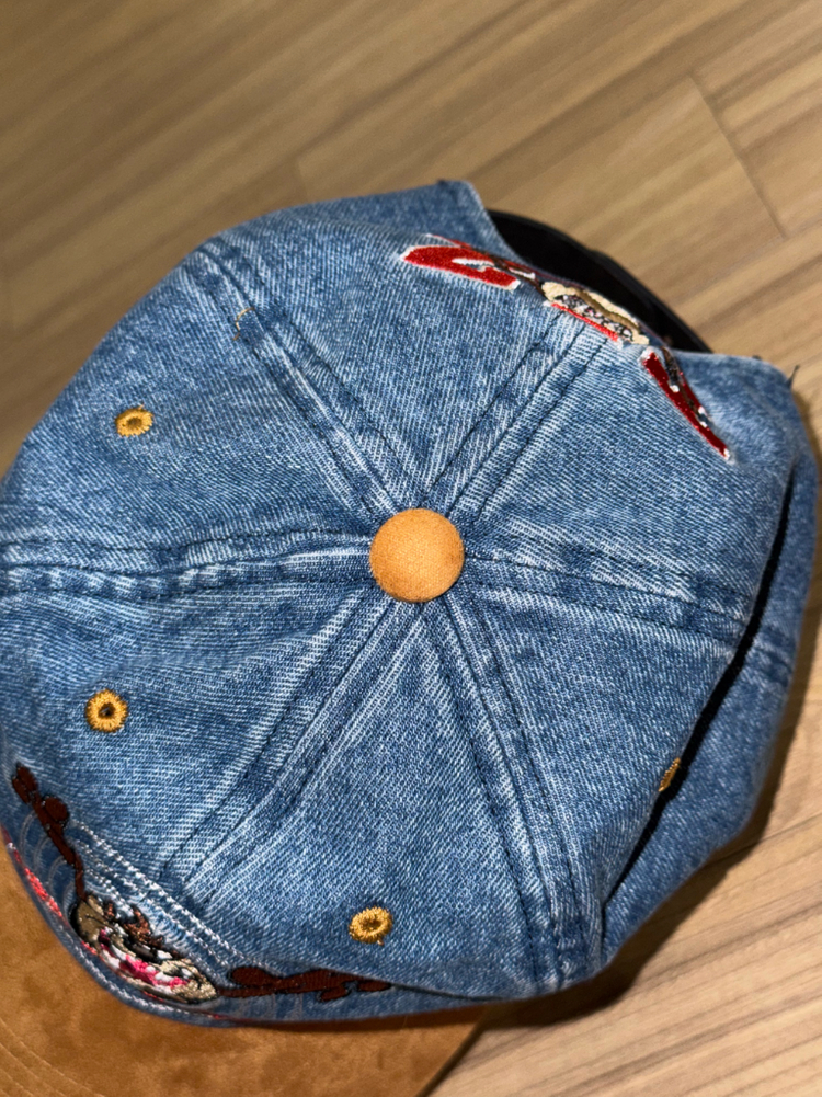 마하그리드 x 루니툰즈 타즈 투톤 데님 볼캡--3