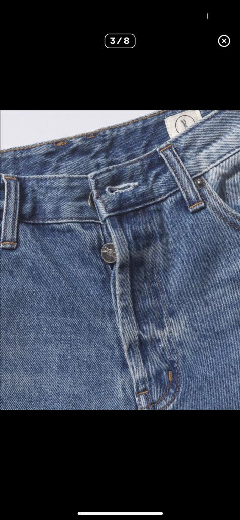 SIX AND A HALF 식스앤어하프 클래식 스트레이트 데님 중청바지 이미지