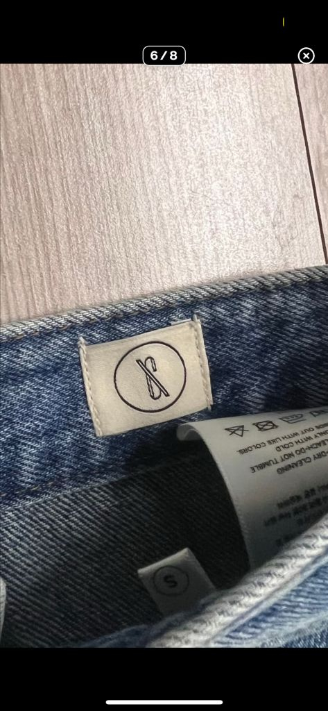 SIX AND A HALF 식스앤어하프 클래식 스트레이트 데님 중청바지 이미지