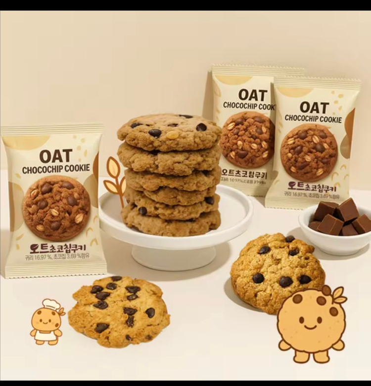 오트 귀리초코칩 쿠키 480g(약40봉) 이미지
