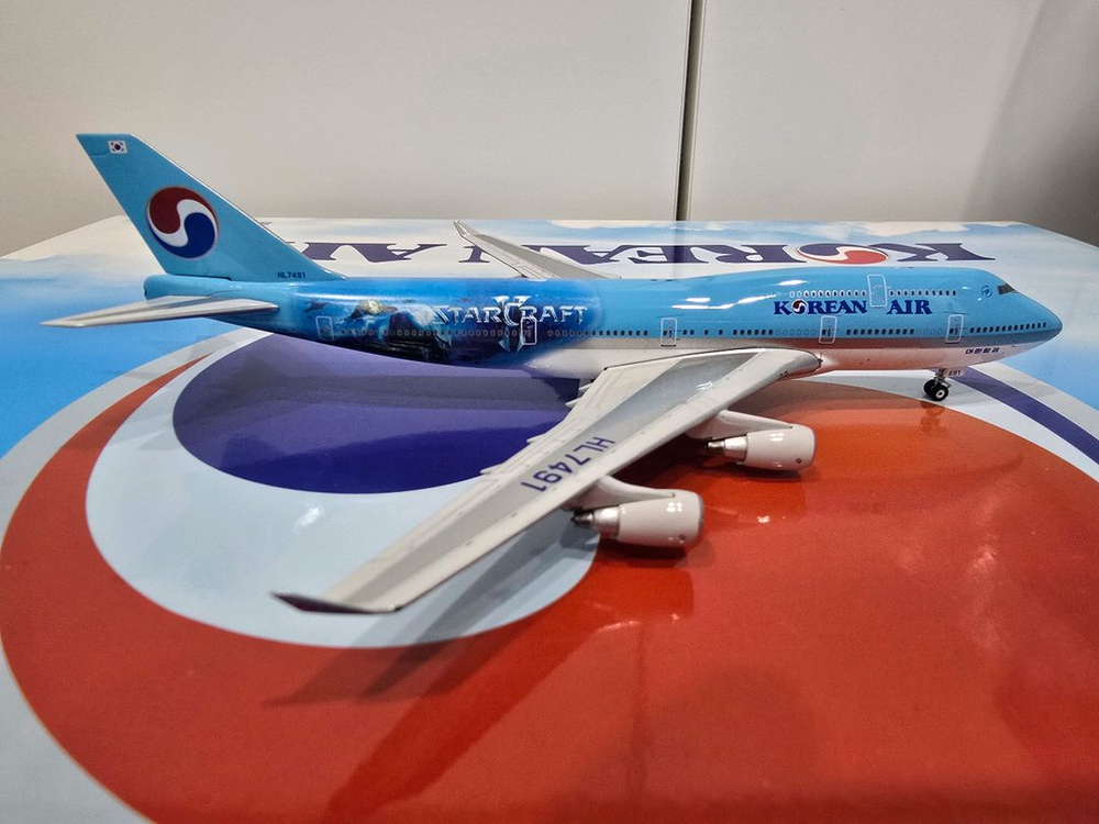 1:400 대한항공 B747-400 HL7491 스타크래프트2 특도 비행기모형 팝니다. 이미지