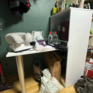 전자렌지대 수납식탁 이미지