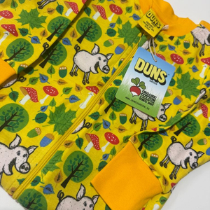 던스 노란돼지 렙넥,집업슈트