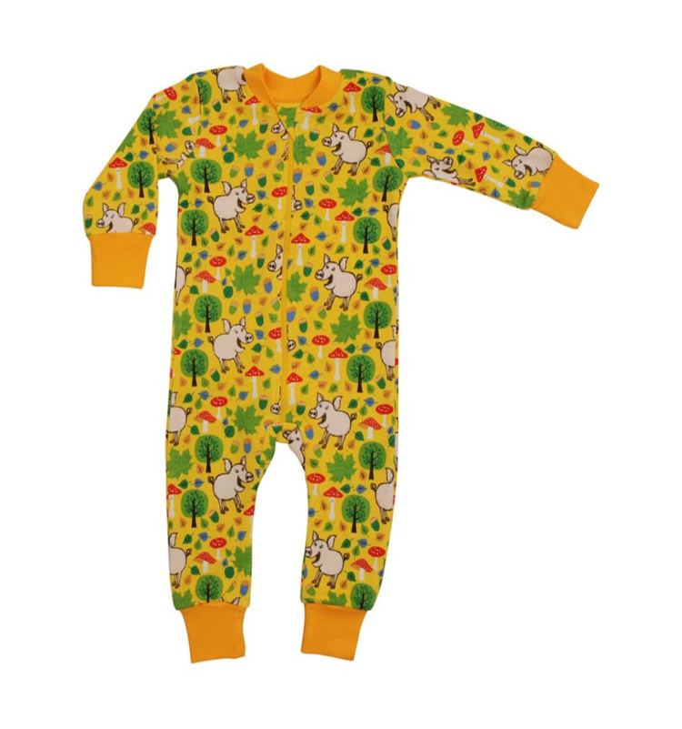 던스 노란돼지 렙넥,집업슈트--2