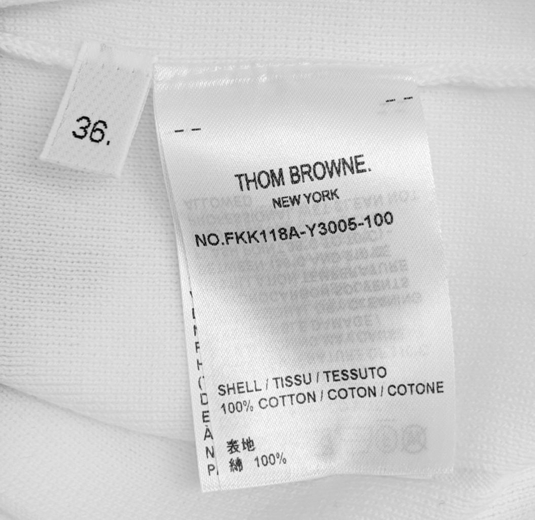 [36] 톰브라운 4바 플리츠 치마 미디 스커트 화이트--8