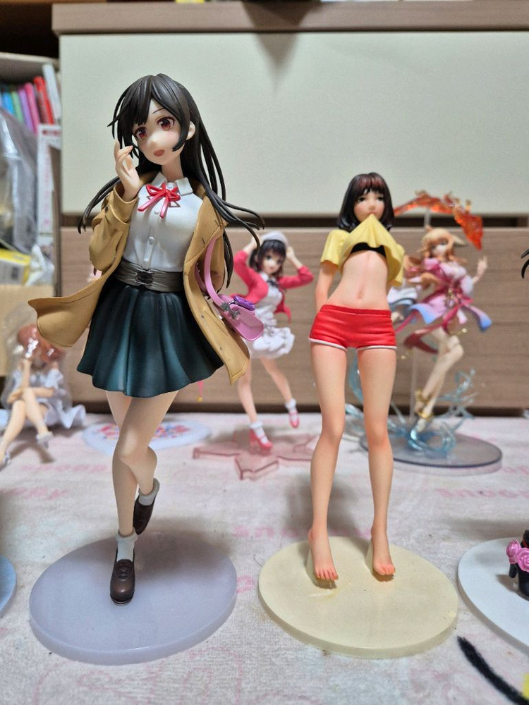 미소녀피규어 일괄판매 6개--1