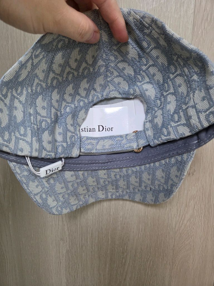 디올 오블리크 패턴 볼캡--1