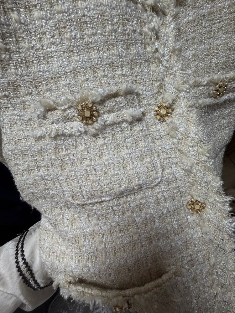 고급스러운 무드의 트위드자켓(프리사이즈)--5