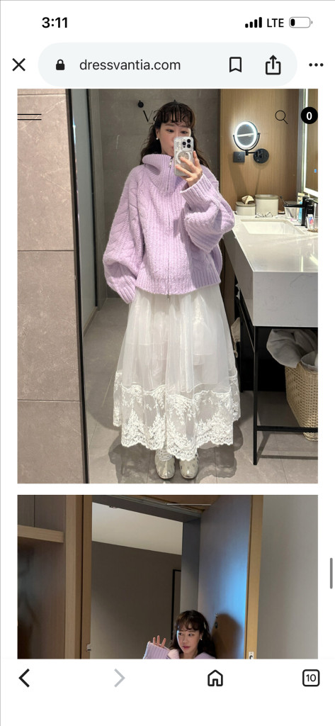 드레스반티아 레이스 레이어드 스커트 웨딩스냅 셀프웨딩 샤스커트 이미지