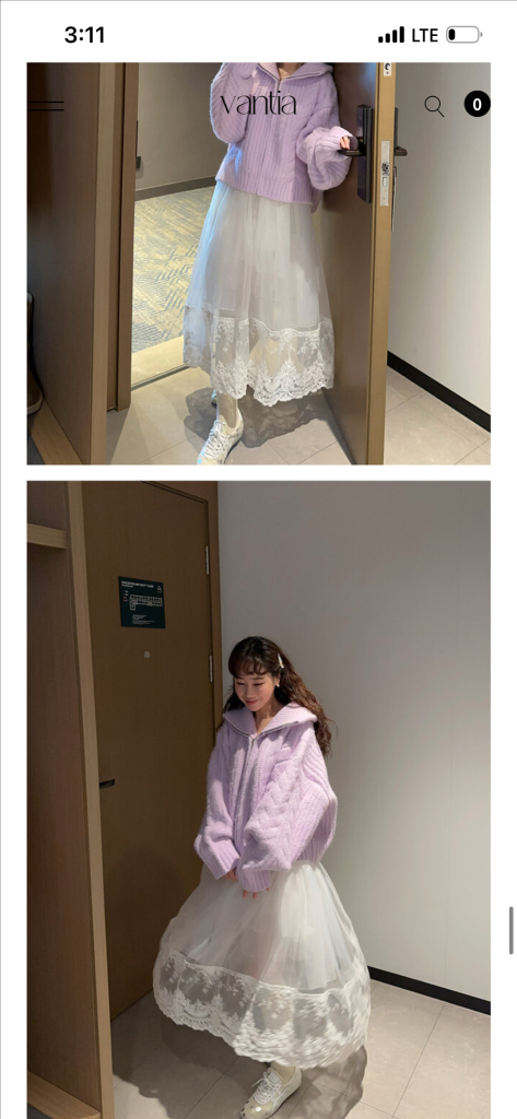 드레스반티아 레이스 레이어드 스커트 웨딩스냅 셀프웨딩 샤스커트 이미지