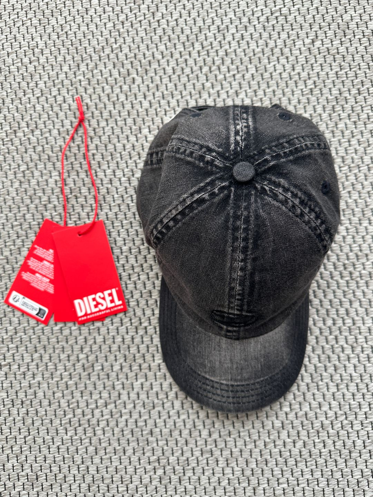[2] 디젤 C-게이블 스트레치 데님 볼캡 블랙--1