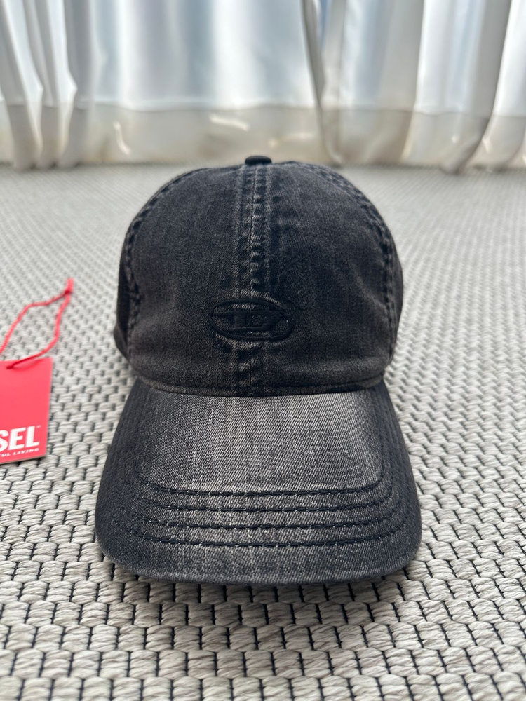 [2] 디젤 C-게이블 스트레치 데님 볼캡 블랙--2