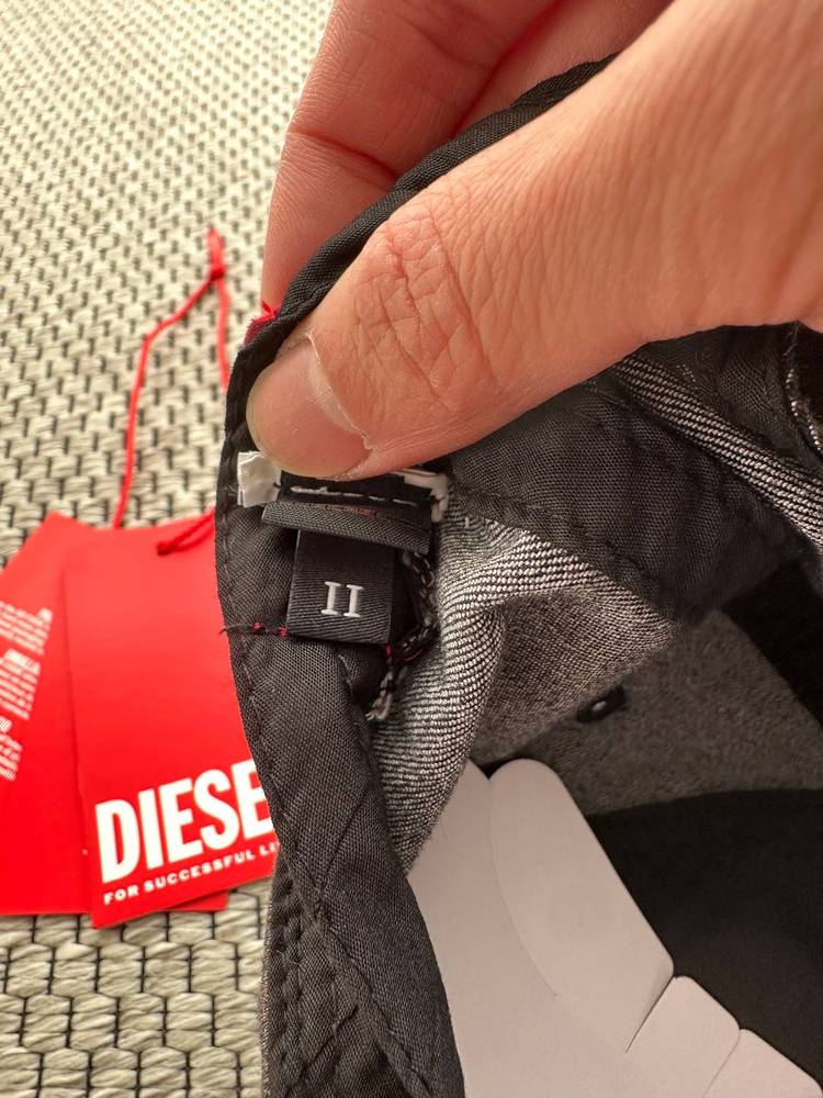 [2] 디젤 C-게이블 스트레치 데님 볼캡 블랙--5