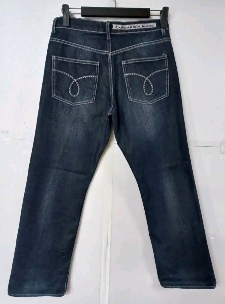 32)켈빈클라인 진 워싱청바지 일자청바지--1
