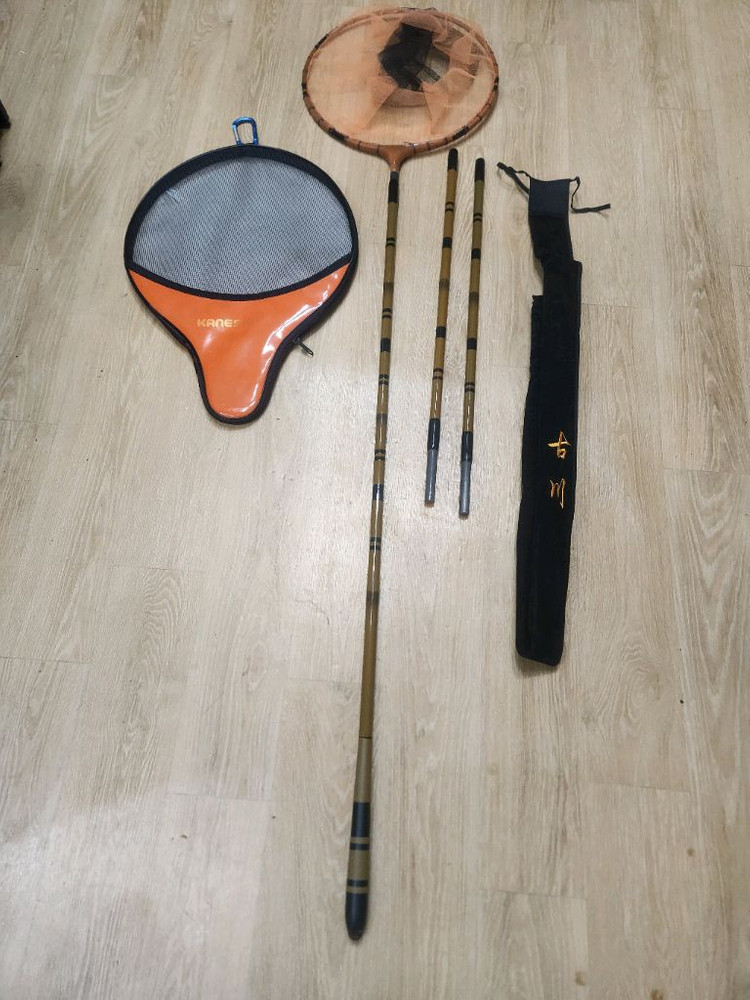 낚시대장비.은성다이아플렉스조선30.일본다이아청명MX25. DIF프로페셜널동춘32.필피싱받침대2개.뜰채3단.살림망대--6