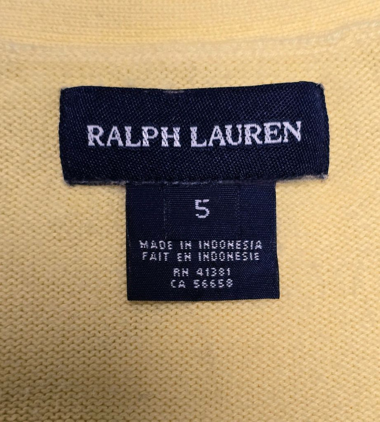 폴로랄프로렌키즈 여아 코튼 브이넥 가디건 5T--8