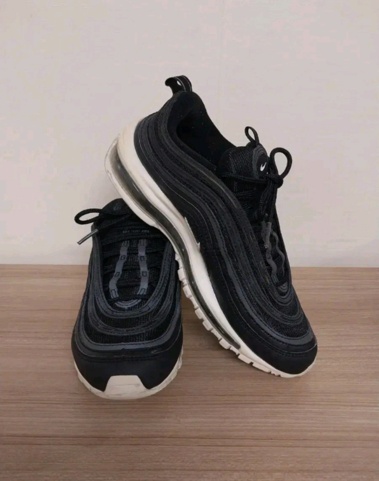 남성 나이키 에어맥스 97 검흰 운동화 (250) 이미지