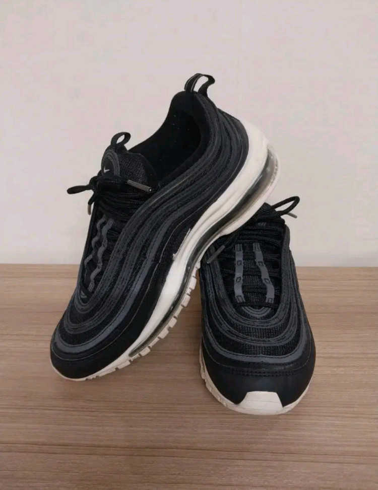 남성 나이키 에어맥스 97 검흰 운동화 (250) 이미지