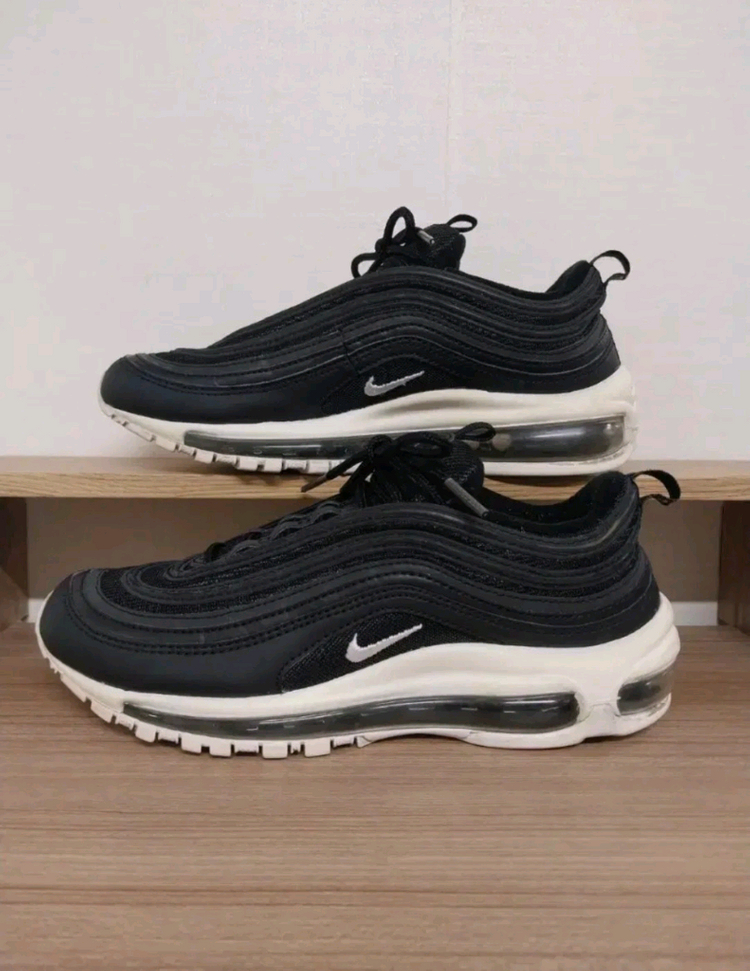 남성 나이키 에어맥스 97 검흰 운동화 (250) 이미지