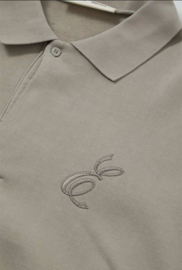 [새상품] 피어오브갓 에센셜 클래식 폴로 스웨트셔츠 M (스모키그레이)--7