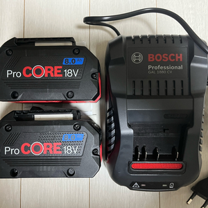 보쉬배터리(프로코어8.0Ah), 충전기