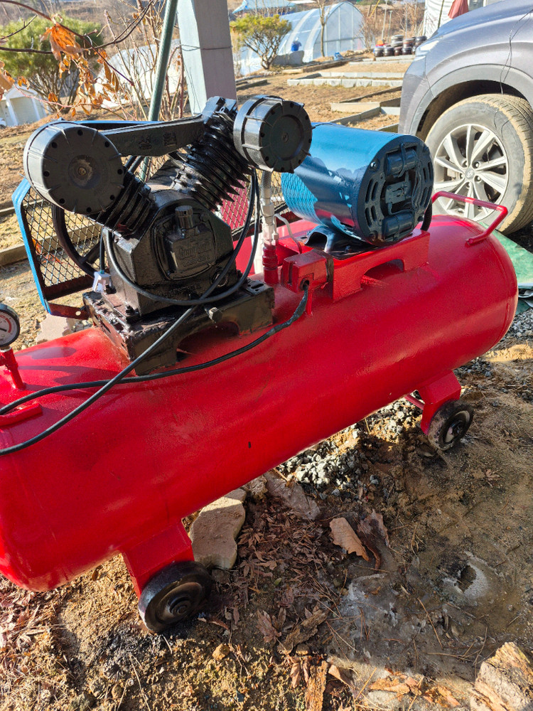 대형 콤프레샤 250리터 단상 220볼트--5