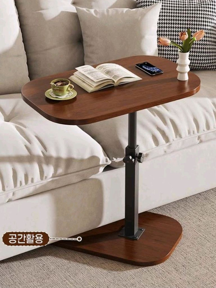 공간활용 높이조절 콘솔테이블 높이 조절 가능한 새 사이드 테이블입니다. 튼튼한 지지대로 안정감 있게 사용 가능합니다--2