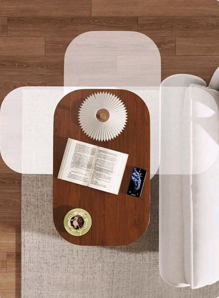 공간활용 높이조절 콘솔테이블 높이 조절 가능한 새 사이드 테이블입니다. 튼튼한 지지대로 안정감 있게 사용 가능합니다--3