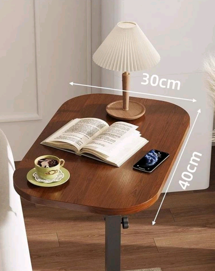 공간활용 높이조절 콘솔테이블 높이 조절 가능한 새 사이드 테이블입니다. 튼튼한 지지대로 안정감 있게 사용 가능합니다--4