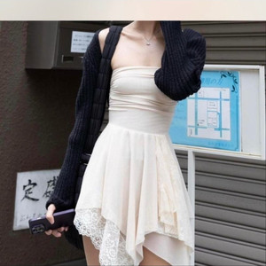 FaitParFoutch 페넬로페 레이스 튜브탑 미니원피스 휴양지원피스