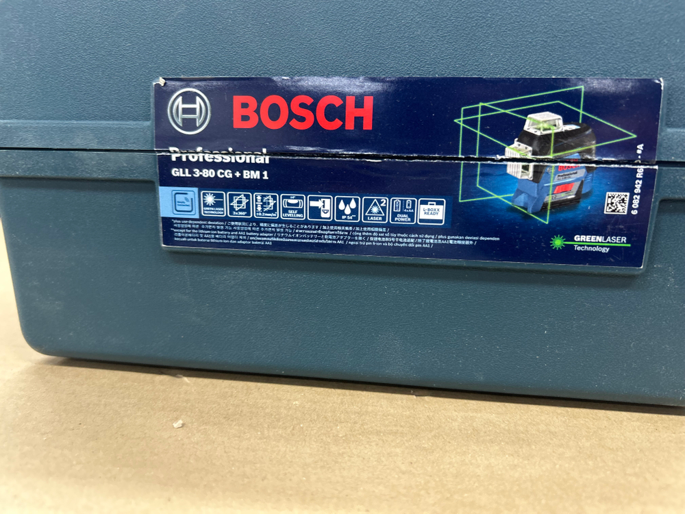 보쉬 GLL 3-80CG + BM 1 레이저 라인기 세트 개봉 새상품--1
