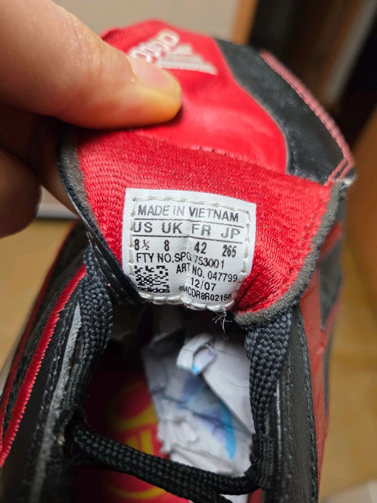 아디다스 프레데터 축구화 2007년 HG 265 팝니다--8