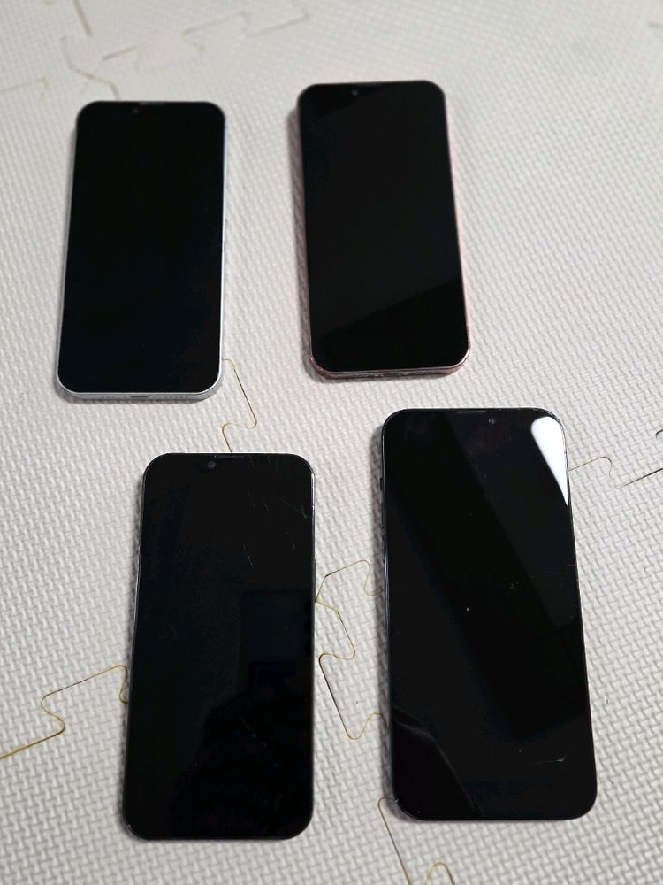 아이폰 목업폰 목각폰(모형)4개일괄--1