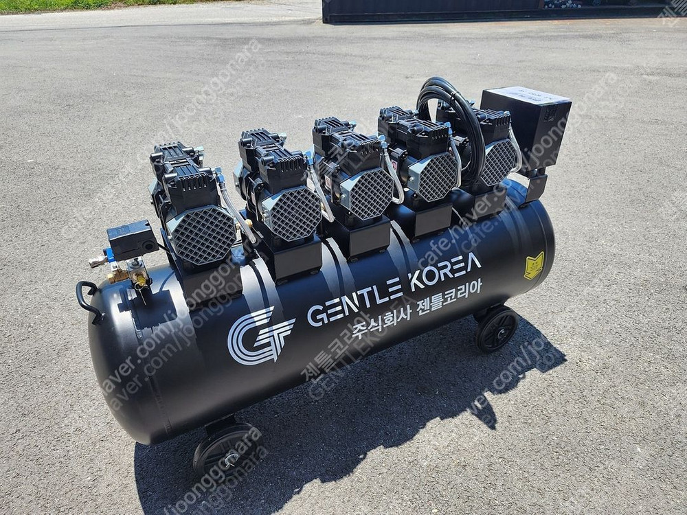 중고 10마력 오일프리 콤프레샤 단상 콤프레샤--0