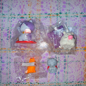 일본 행운을 주는 동물 가챠 피규어