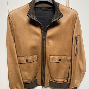 랑방 LANVIN 램스킨 브라운 블루종 자켓 100사이즈 이미지
