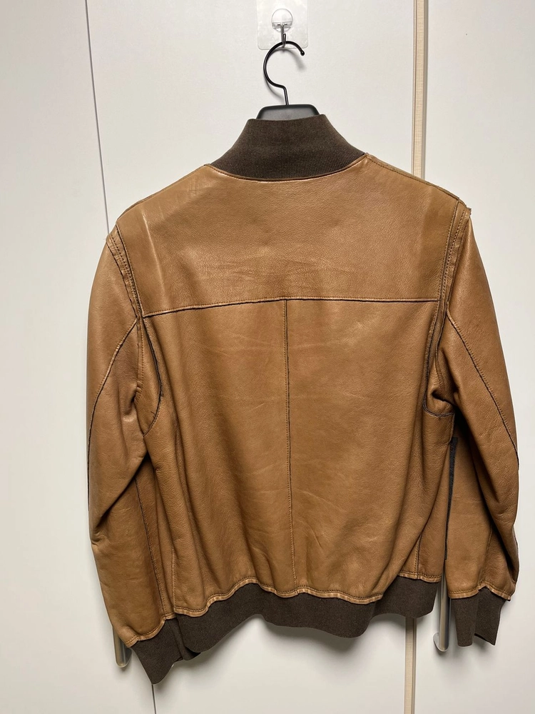 랑방 LANVIN 램스킨 브라운 블루종 자켓 100사이즈 이미지