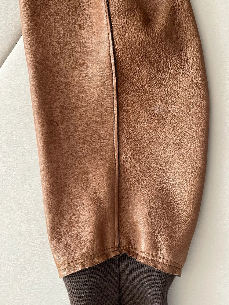 랑방 LANVIN 램스킨 브라운 블루종 자켓 100사이즈 이미지