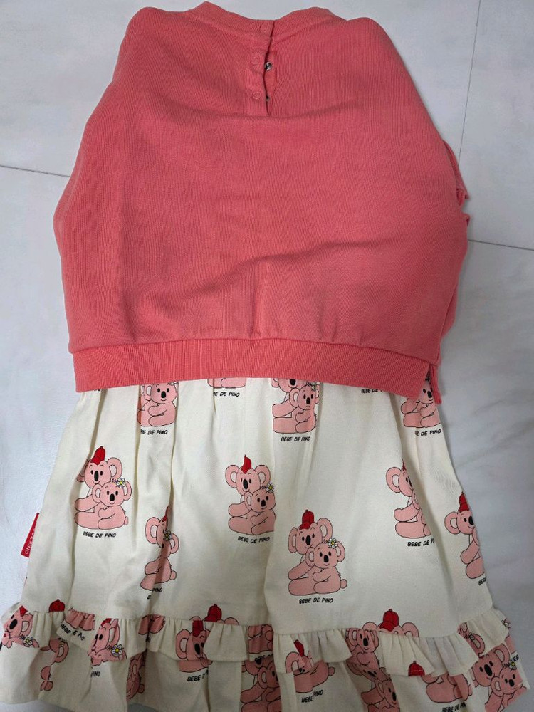 (미착용) 베베드피노 프렌즈 레이어드 원피스 120사이즈--1