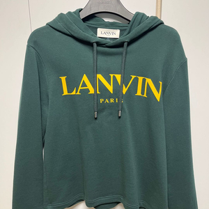 LANVIN 랑방 로고 레터링 그린 후드티 100사이즈
