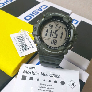 카시오 전자시계 AE-1500WHX-3A 빅페이스 군인시계 등산시계 선물 추천