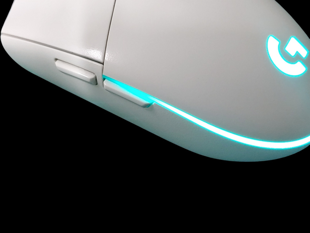 로지텍 G102 프로디지 1세대 게이밍 마우스 화이트--4