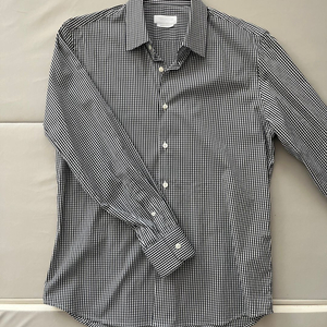 프라다 PRADA 깅엄 검흰 체크 캐주얼 셔츠 100사이즈