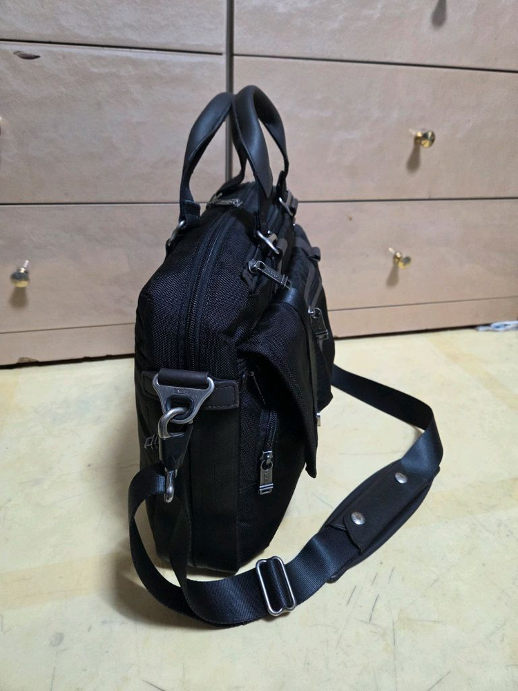 투미 정품 핑크니 플랩 브리프케이스--3