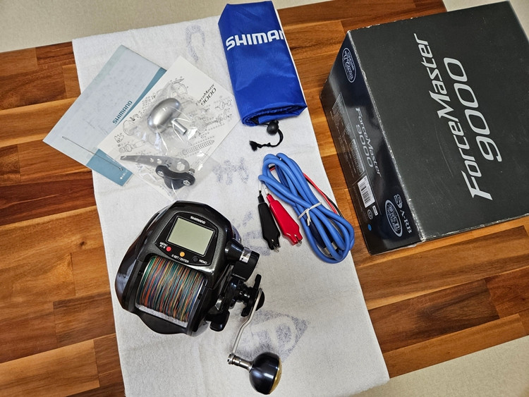 시마노 '포스마스터 9000' 전동릴(비마순정파워노브 튜닝)& 풀박사양--0