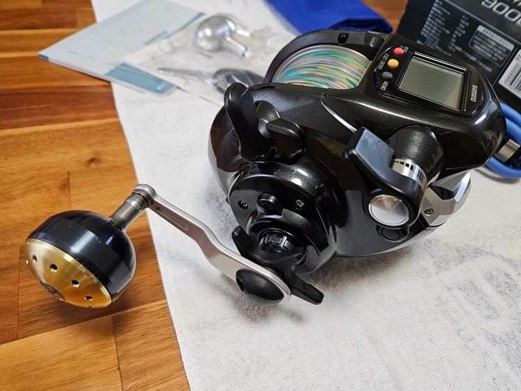 시마노 '포스마스터 9000' 전동릴(비마순정파워노브 튜닝)& 풀박사양--2